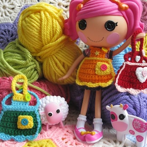 Crochet Pattern for Lalaloopsy Doll Clothes Happy Baking Apron PDF Instant Download