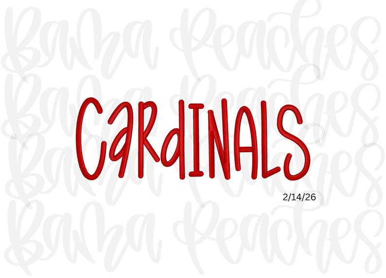 Cardinals Embroidery Download - Etsy