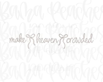 Make Heaven Crowded Bows embroidery download, Chirstian embroidery download
