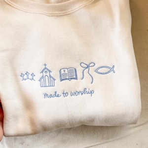 Made to Worship machine embroidery download, Chirstian embroidery download, machine embroidery designs, Machine embroidery downloads image 2