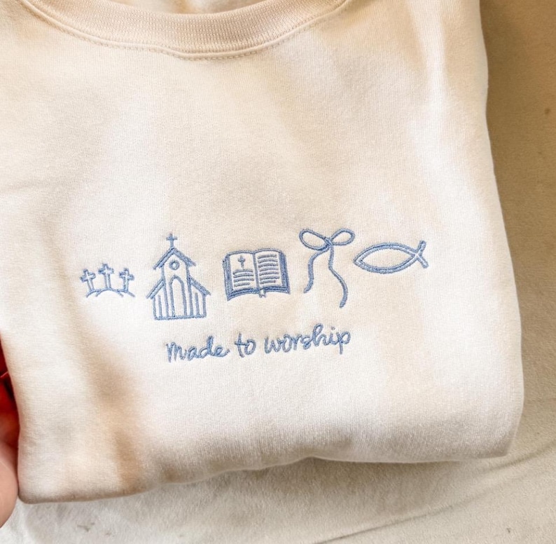 Made to Worship machine embroidery download, Chirstian embroidery download, machine embroidery designs, Machine embroidery downloads image 2