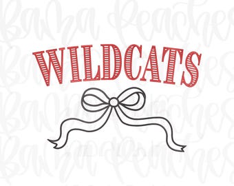 Wildcats Bow Embroidery Download