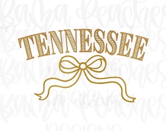 Tennessee Bow Embroidery Download