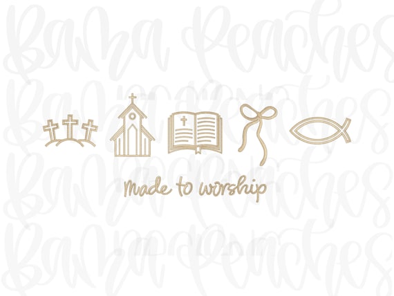 Made to Worship machine embroidery download, Chirstian embroidery download, machine embroidery designs, Machine embroidery downloads