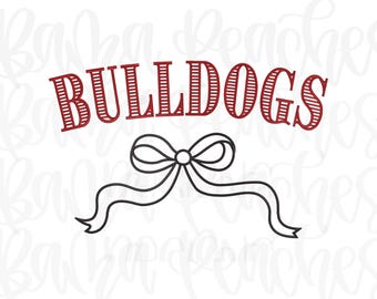 Bulldogs Bow Embroidery Download