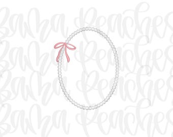 Pearl Frame machine embroidery