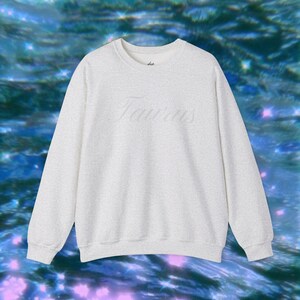 Taurus Zodiac Crewneck Sweatshirt, Astrology Gift for Her, Horoscope Sweater, Taurus Shirt, April May Birthday Present, Zodiac Sign Clothing