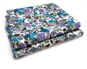 Liberty of London Tana Lawn Cotton – Confetti (A), Teal, Purple and Blue