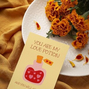 心温まるバレンタインデーの印刷可能なカード: あなたは私の愛の妙薬