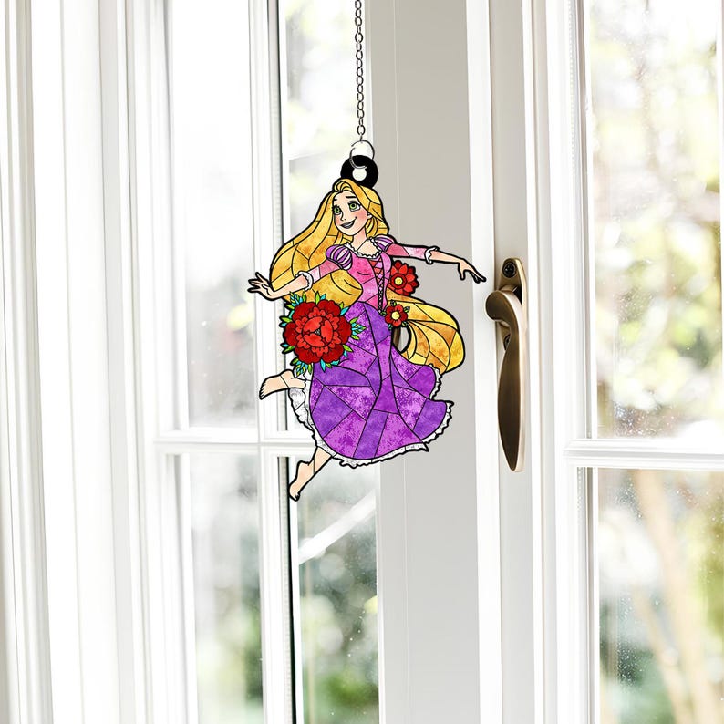Disney Princess All Character Suncatcher Ornament, Princess Acrylic ...