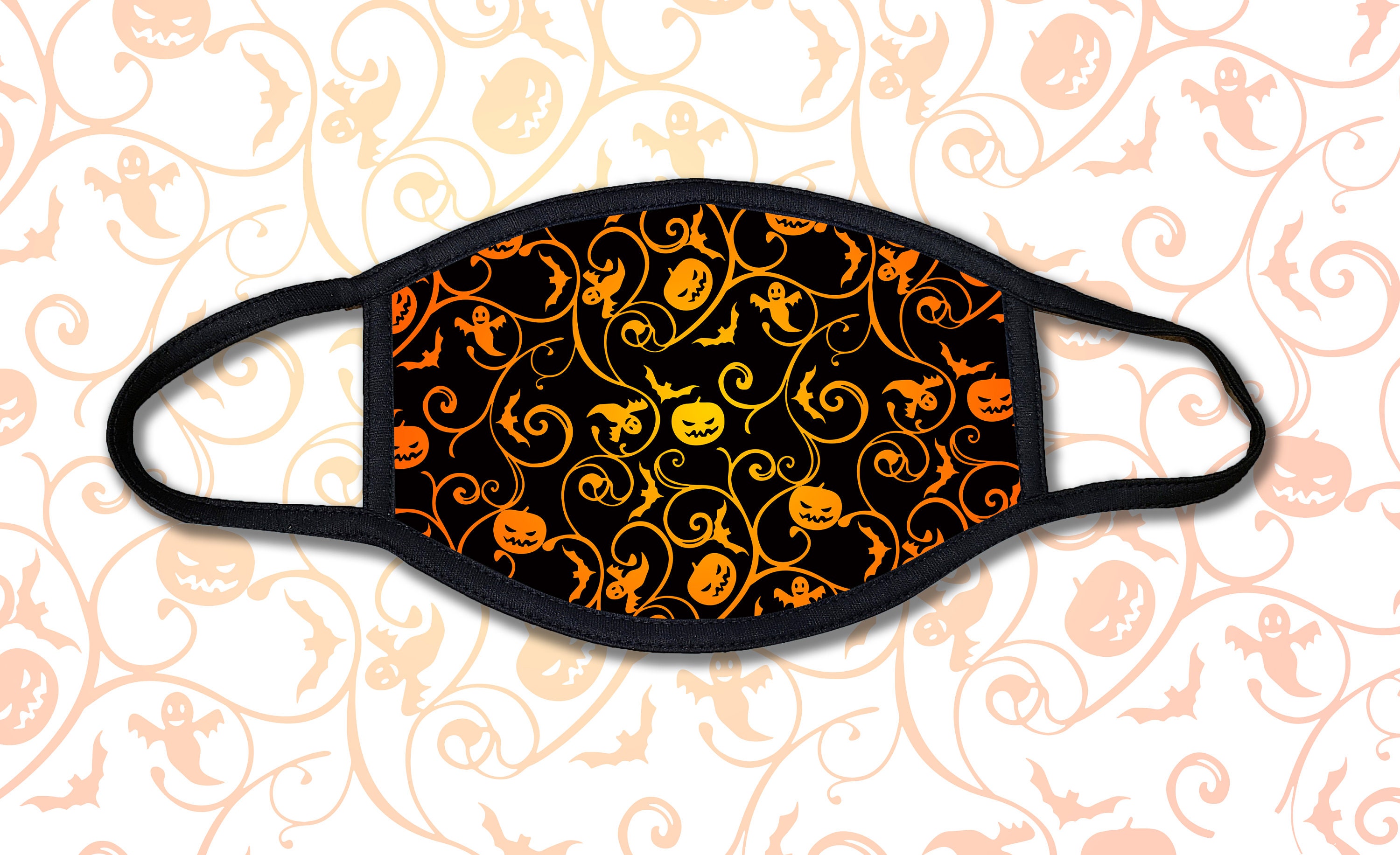 Halloween Pumpkin Vines Face Mask Durable washable & Etsy