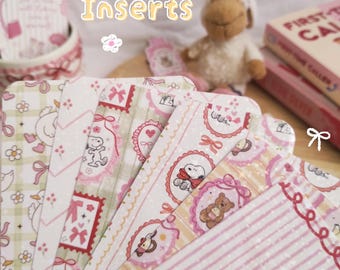 Kindle Kobo-inzetstukken: Jellycat en Snoopy Girly Spring Coquette holografische glitter