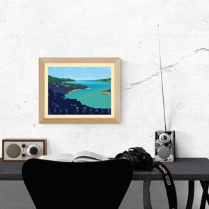 Isle Royale Michigan National Park Vintage Style Travel Art| Michigan Art, Michigan Travel Poster, Retro Michigan Poster, Michigan Decor