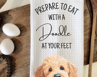 Paño de cocina Goldendoodle, Regalo Goldendoodle, Paño de cocina, Perro Doodle, Mamá Golden Doodle, Golden Doodle, Decoración de cocina, Mamá Goldendoodle