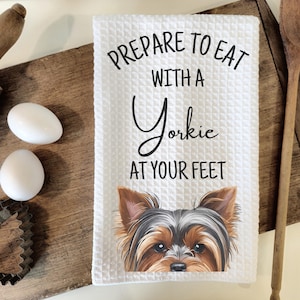 Yorkie Kitchen Towel, Yorkie Gift, Dog Kitchen Towel, Yorkie Dog, Yorkie Mom, Yorkie, Kitchen Decor