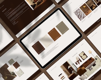 Interior Design Presentation Template: Editable Client Proposal (Canva & PowerPoint)