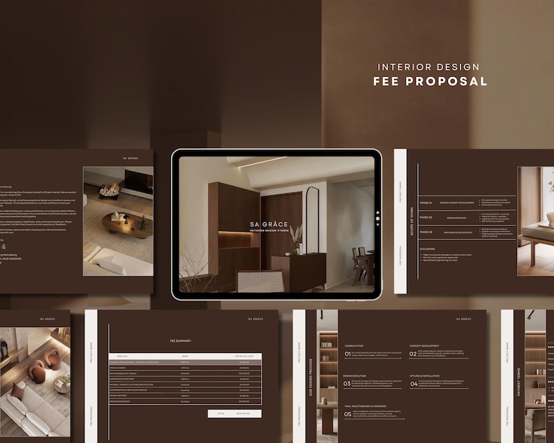 Design Fee Estimate Template | Canva & Powerpoint | Project Quotation ...