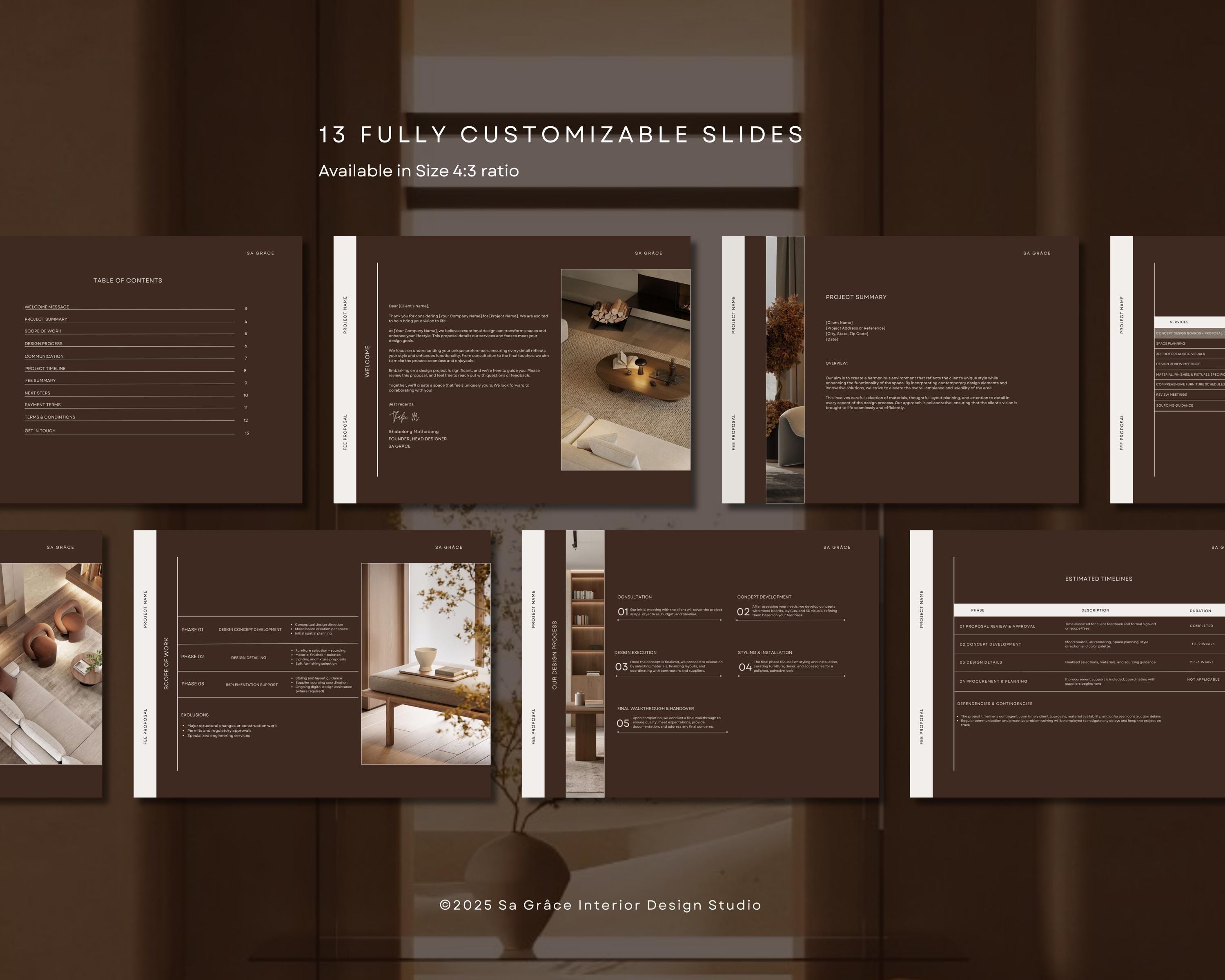 Design Fee Estimate Template | Canva & Powerpoint | Project Quotation ...