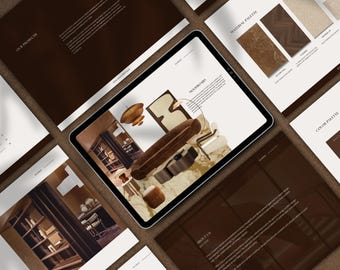 Interior Design Portfolio Template | Luxury and Modern Presentation | Easily Editable in Canva & PowerPoint