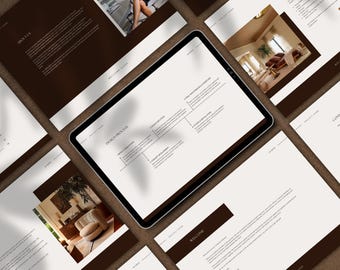 Client Welcome Guide Template | Interior Design Client Onboarding and Process Overview | Canva & PowerPoint