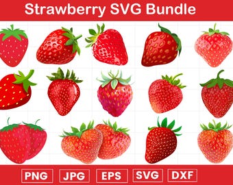 Strawberry Svg - Strawberry Png - Strawberry Clipart - Strawberry Svg Bundle - Strawberry Vector - Strawberry Cricut - Strawberry Cut File