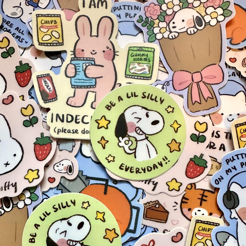 Silly Sticker | Vinyl Waterproof Stickers for Bullet Journal, Planner ...