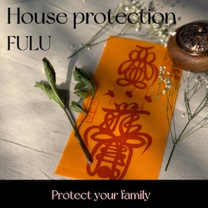 Blessed Chinese Taoism Talisman for house protection, personalized Amulet with actual effects, Taoism Fulu