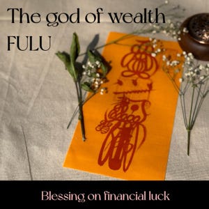 Blessed Chinese Taoism Talisman for Wealth Attraction, personalized Amulet with actual effects, Taoism Fulu