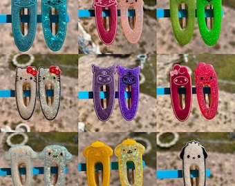 Cute Character Barrettes - Cute Barrette - Hairclips - Cute Hair Accessories