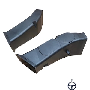 May include: Two black plastic car interior parts. One part has a circular design. The other part is a simple angled piece. The logo "Print & Drive" is in blue text with a steering wheel icon.