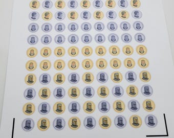 Stickers Catan Knight (kunst op maat)