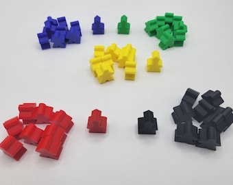 Carcassonne Meeple en Abbot vervangende onderdelen