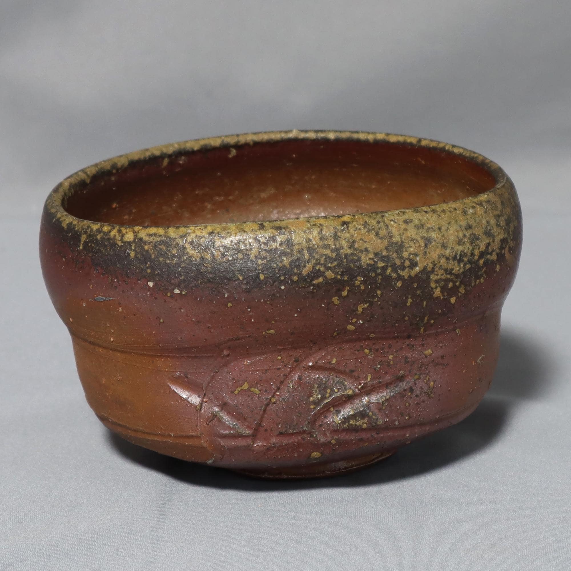 【備前焼 茶碗⑧】Bizen ware Matcha tea bowl 送料無料 Bizen Ware Japanese Matcha Tea Bowl by Hozan | Japan Objects