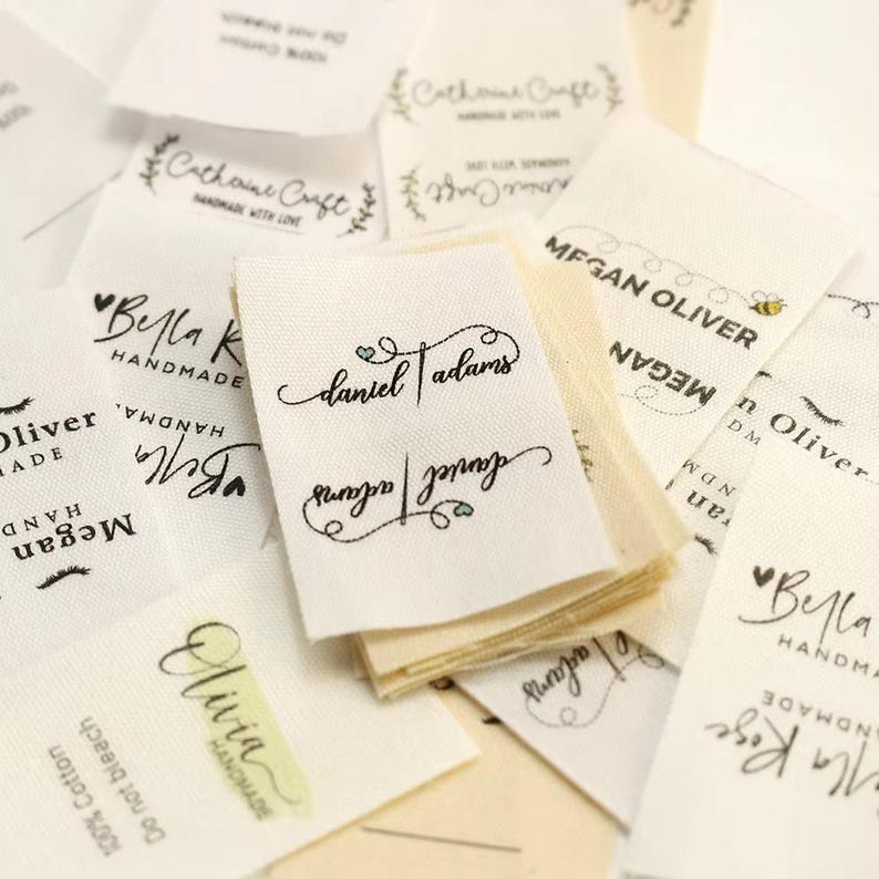 40x70mm Cotton With Logo or Text Sewing Accessori Label,tags for ...