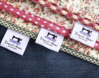 30 x 70 mm Baumwolle mit Logo oder Text Nähen Accessori Label,Tags für gestrickte Dinge,Custom,Personalisada,handmade Label,Geschenkanhänger