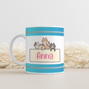 Custom name Mug, gift for her, coffee cup, gift from for, birthday christmas, tea mug, personalized gift, wedding gift, fun work gift