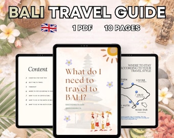 Bali Travel Itinerary | Bali Travel Guide PDF | Solo Friends and Couple Travel | Girls Trip Itinerary | First-Time Travelers