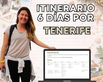Tenerife 6-Day Itinerary | Editable Template by NOTION | Guide and tips for planning a 6-day trip to Tenerife (Canary Islands - Spain)