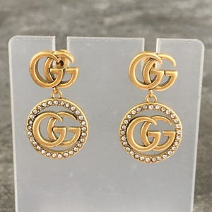 Pendientes colgantes Gucci con estilo vintage