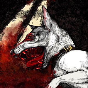 Roadkill, Nothing More Postcard - cartão de arte alternativa punk - cartão postal 6x4 colorido - cartão postal de cachorro morto