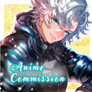 Custom PFP | Cute Anime Chibi Profile Picture | Kawaii Avatar Icon for Twitch, Discord & Etsy Shop Branding image 11