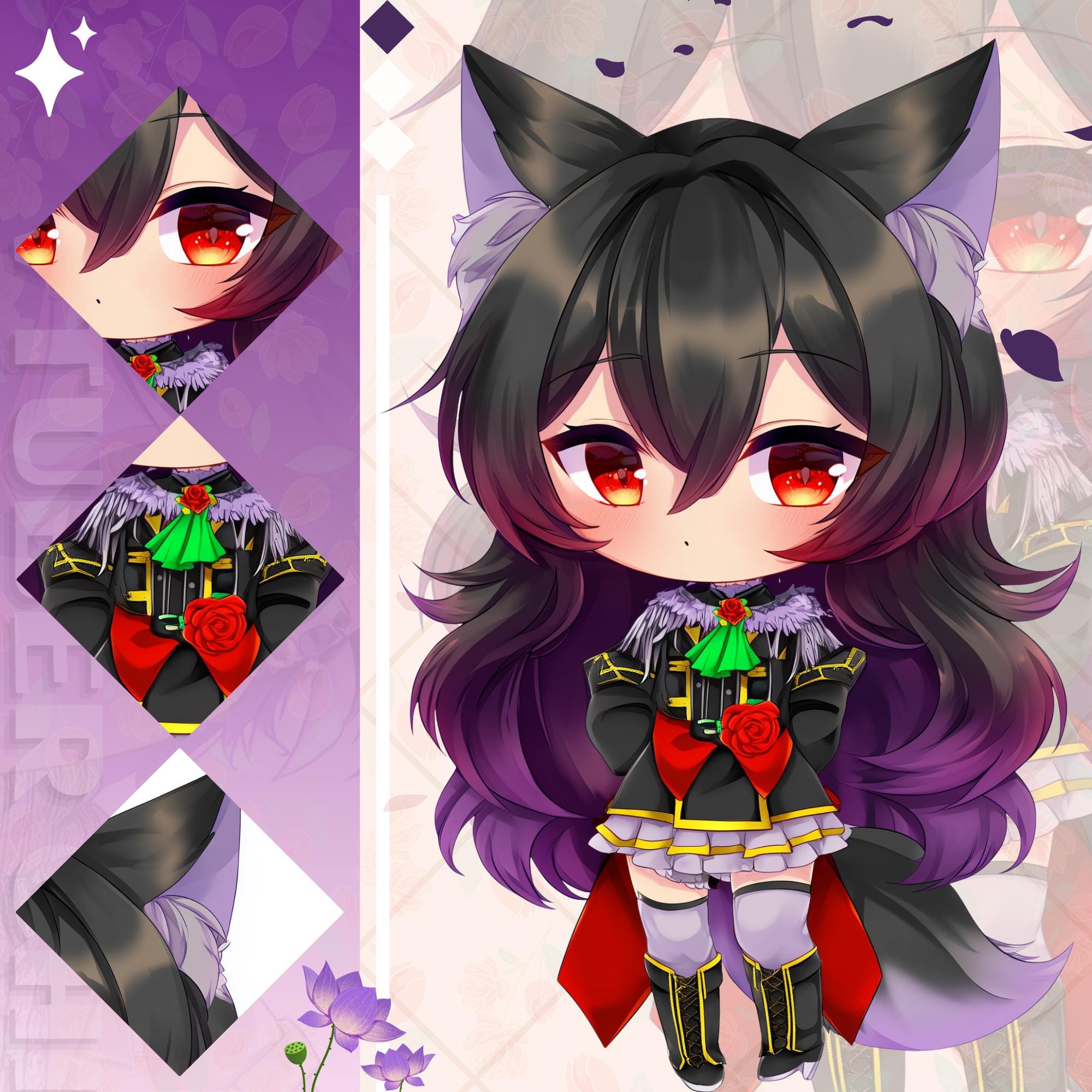 CUSTOM CHIBI, Custom Chibi Vtuber Model, Kawaii Anime Avatar Commission ...