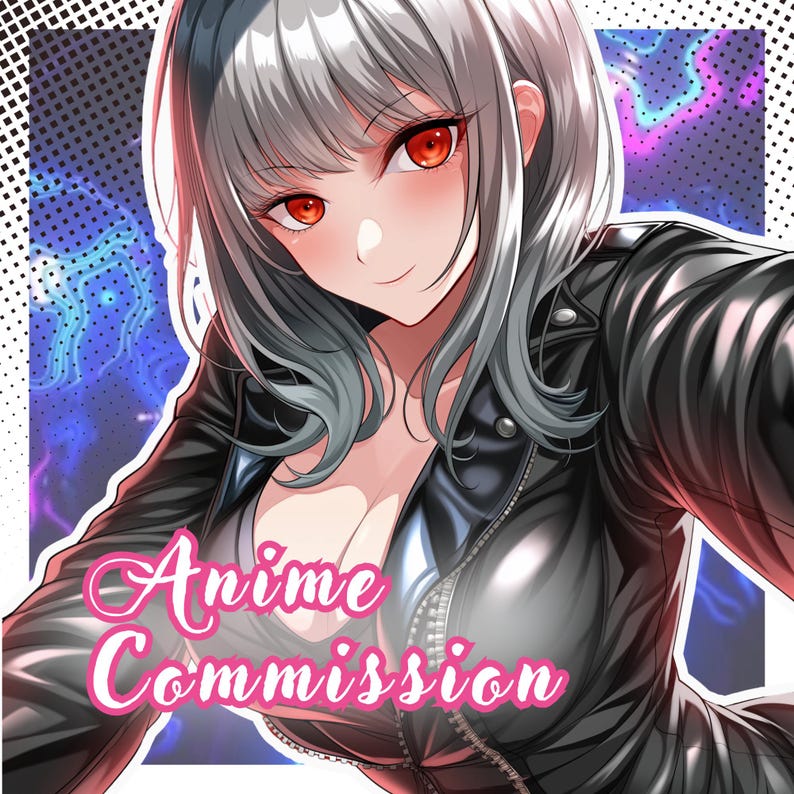 Custom PFP | Cute Anime Chibi Profile Picture | Kawaii Avatar Icon for Twitch, Discord & Etsy Shop Branding image 10