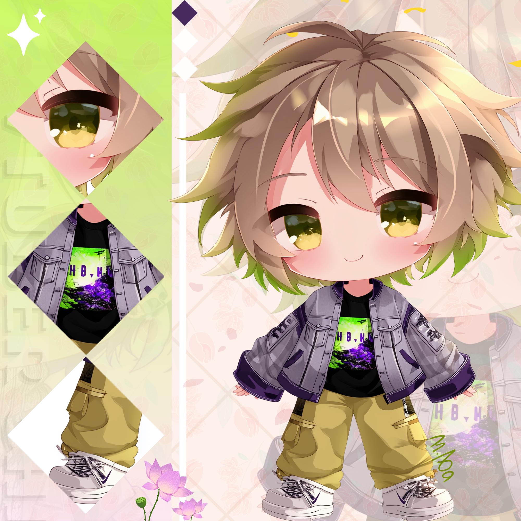 CUSTOM CHIBI, Custom Chibi Vtuber Model, Kawaii Anime Avatar Commission ...