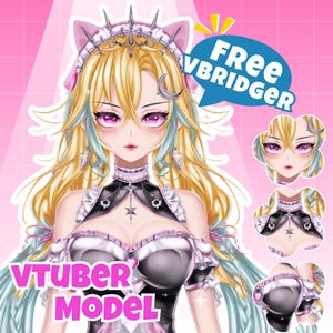 2D Vtuber-model Digitale anime-avatar voor streaming en contentcreatie