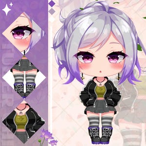 CUSTOM CHIBI, Custom Chibi VTuber Model, Kawaii Anime Avatar Commission , Live2D & PNGTuber Chibi Rig by Mikamizu
