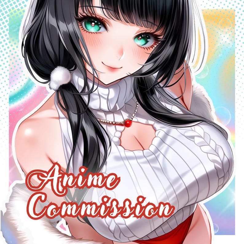Custom PFP | Cute Anime Chibi Profile Picture | Kawaii Avatar Icon for Twitch, Discord & Etsy Shop Branding image 2