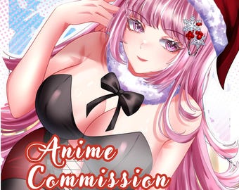 Imagen de perfil personalizada de PFP/Chibi de anime/Icono de avatar kawaii para Twitch, Discord y marca de tienda Etsy