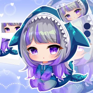 Custom Chibi Character | Cute Anime Style Illustration | Kawaii Commission for PNGtuber, Twitch Emotes & PFP