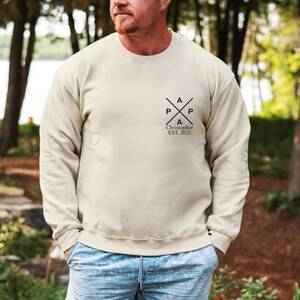Custom Father Sweatshirt,Father's Day Gift,Personalized Dad Sweatshirt,Gift Idea for Dad,Custom Name and Est Sweatshirt,Fathers Day Tee